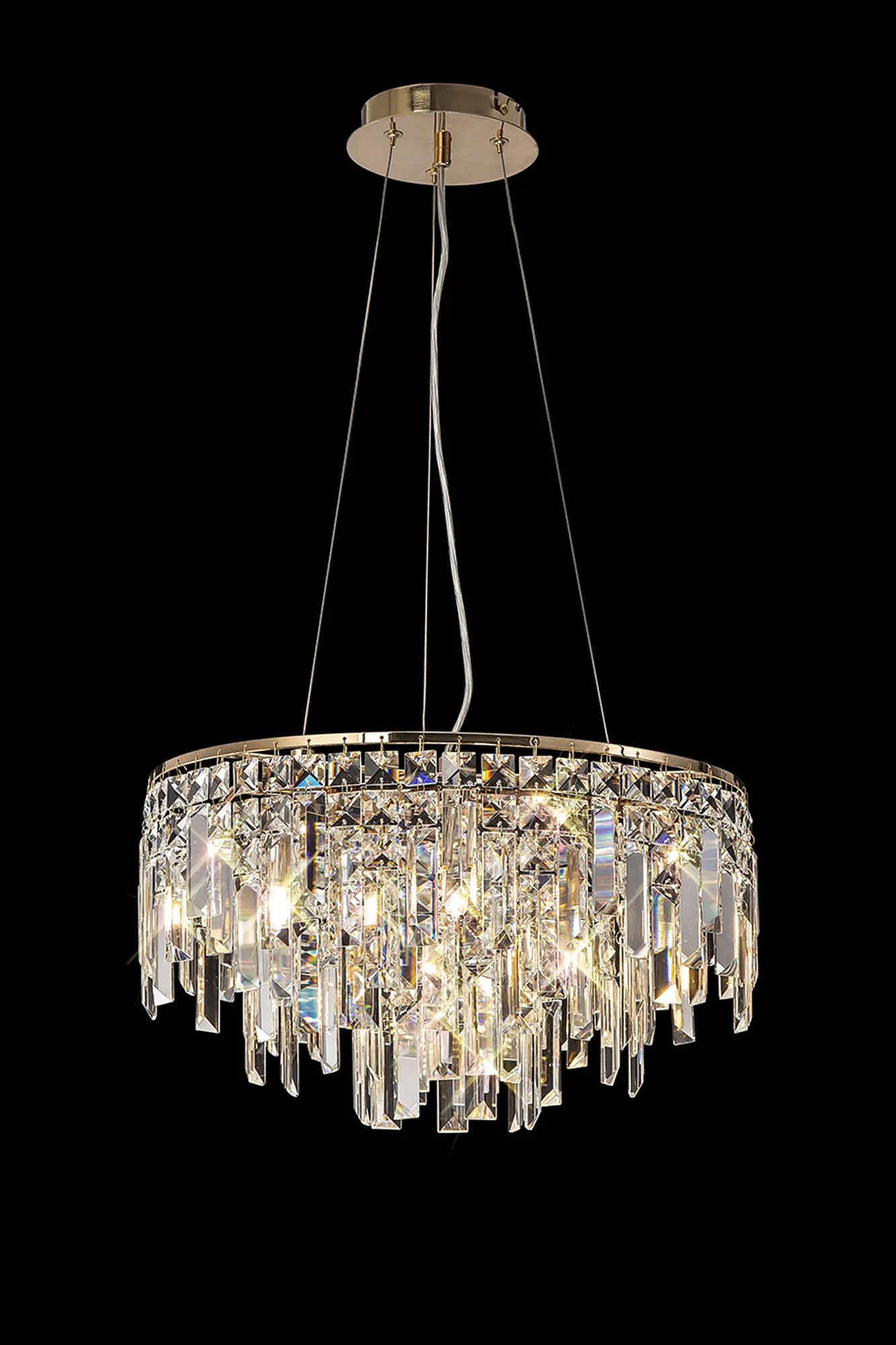 IL31814  Maddison Crystal Pendant 6 Light